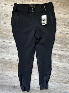 Noble Equestrian Softshell Winter Riding Pant Black Size 28 NWT